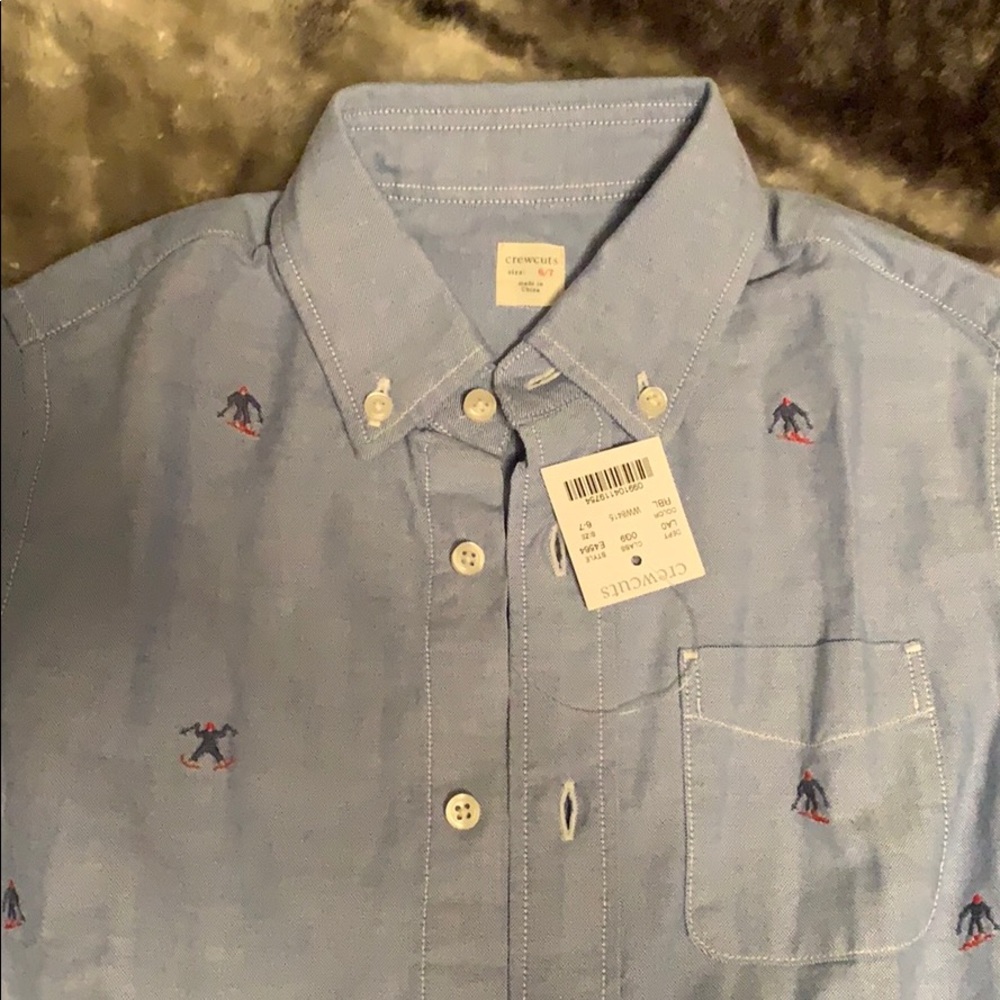 Crew Cuts boys button up shirt